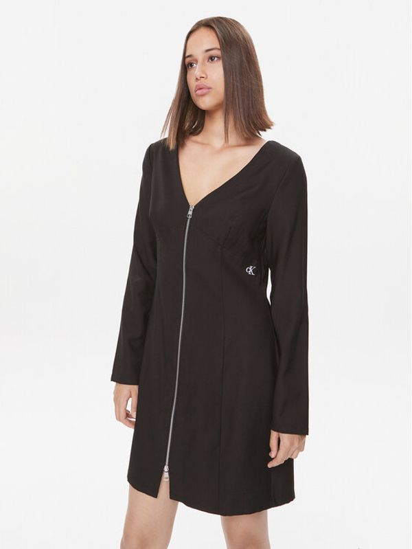 Calvin Klein Jeans Calvin Klein Jeans Haljina za svaki dan J20J221910 Crna Regular Fit