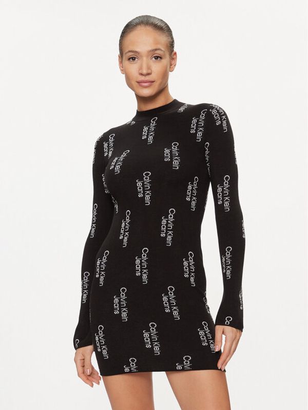 Calvin Klein Jeans Calvin Klein Jeans Haljina za svaki dan J20J222526 Crna Slim Fit