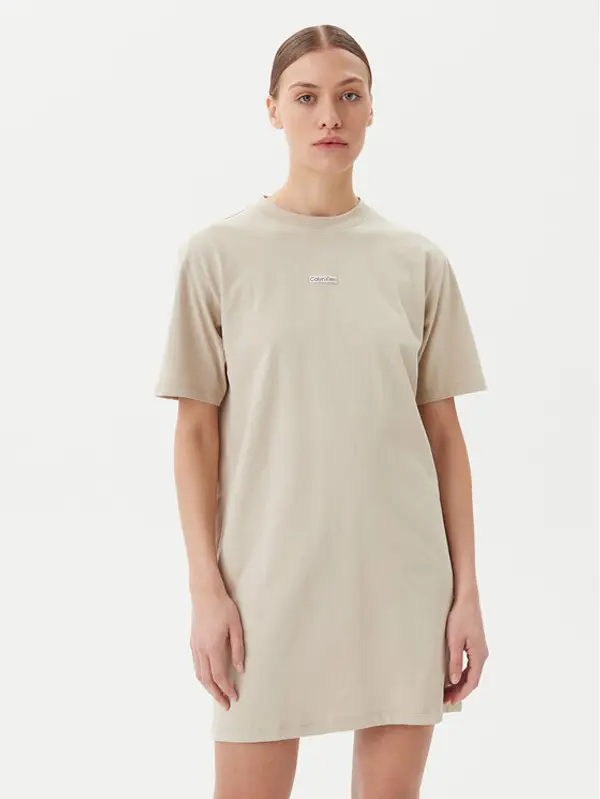 Calvin Klein Jeans Calvin Klein Jeans Haljina za svaki dan J20J225289 Bež Relaxed Fit