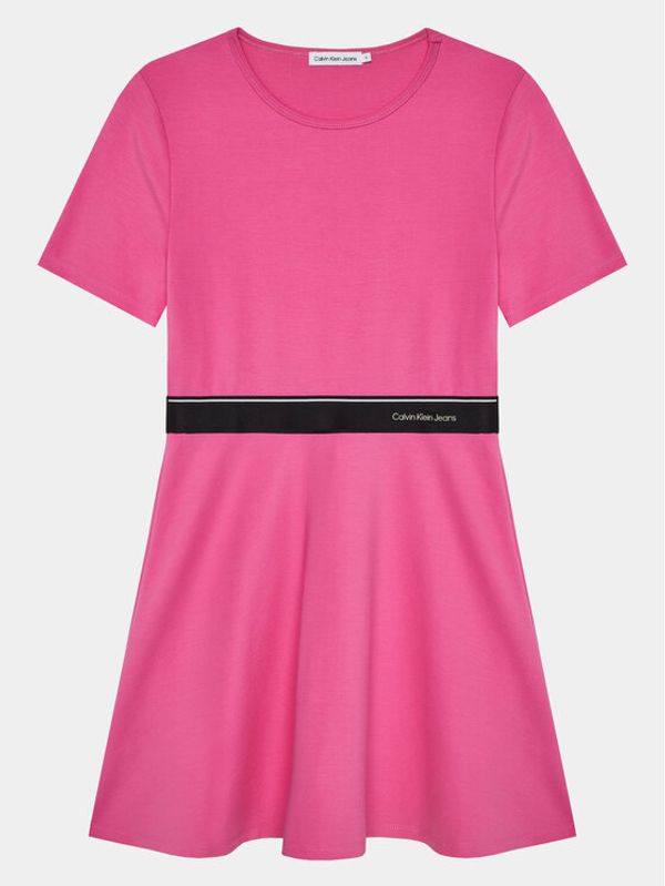 Calvin Klein Jeans Calvin Klein Jeans Haljina za svaki dan Logo Tape IG0IG02310 Ružičasta Regular Fit
