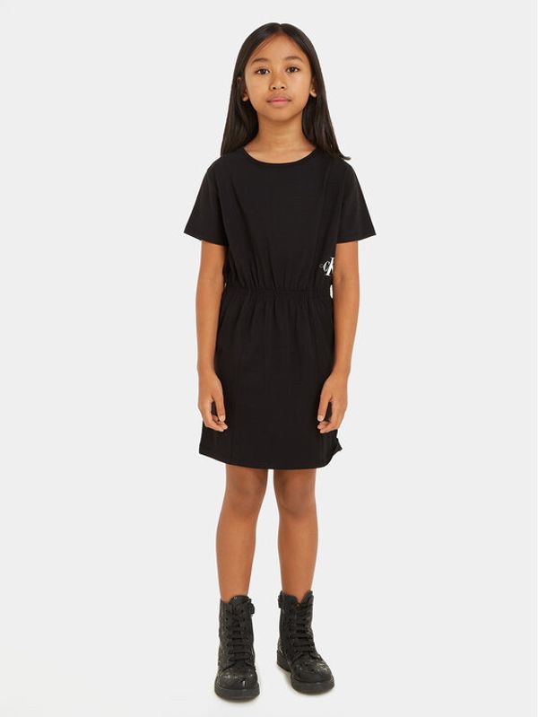 Calvin Klein Jeans Calvin Klein Jeans Haljina za svaki dan Monogram IG0IG02473 Crna Regular Fit