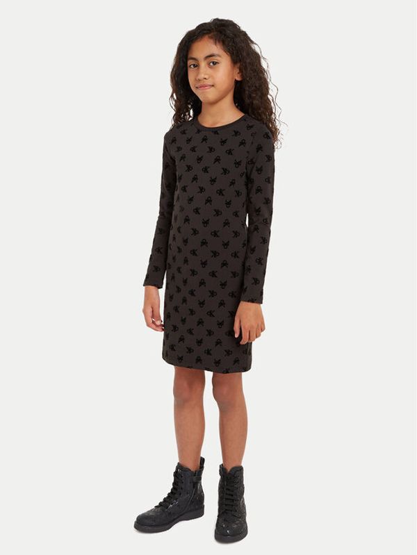 Calvin Klein Jeans Calvin Klein Jeans Haljina za svaki dan Monogram IG0IG02693 Crna Slim Fit