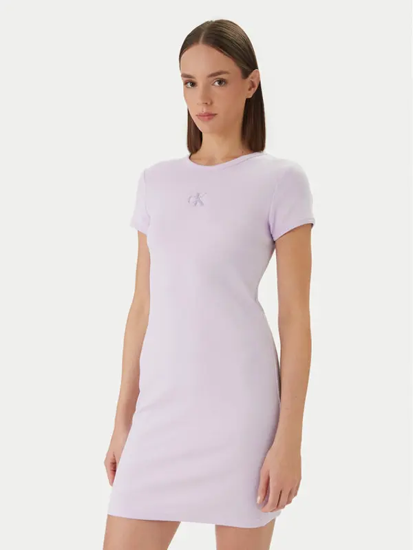 Calvin Klein Jeans Calvin Klein Jeans Haljina za svaki dan Monologo Baby LV047F241G Ružičasta Slim Fit