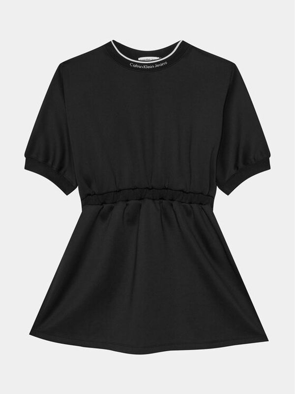 Calvin Klein Jeans Calvin Klein Jeans Haljina za svaki dan Shine Logo IG0IG02318 Crna Regular Fit