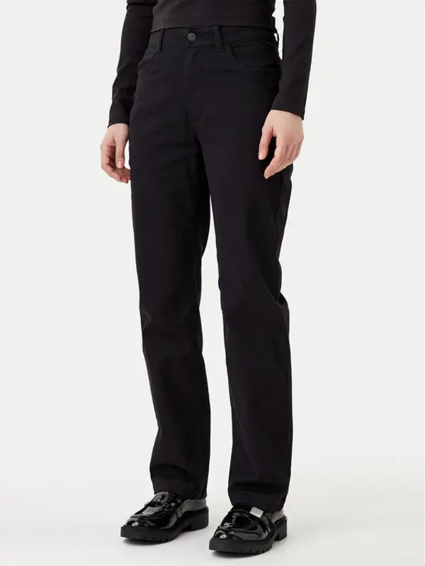 Calvin Klein Jeans Calvin Klein Jeans Hlače J20J224852 Crna Straight Fit