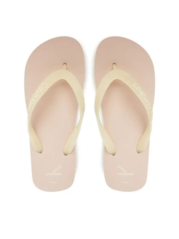 Calvin Klein Jeans Calvin Klein Jeans Japanke Beach Sandal Flatform Tpu YW0YW01830 Bež