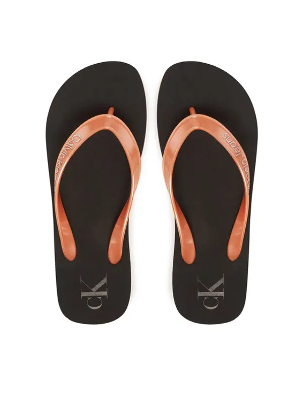 Calvin Klein Jeans Calvin Klein Jeans Japanke Beach Sandal Monologo Tpu YW0YW01719 Zlatna