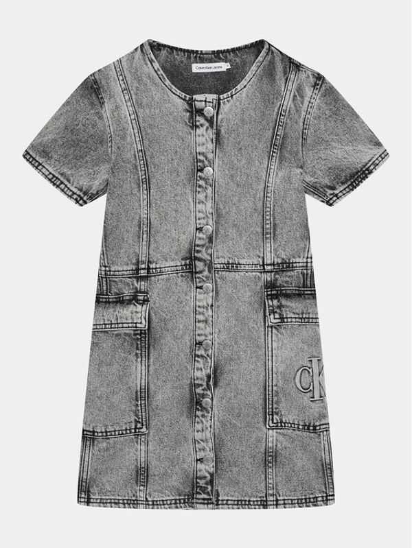 Calvin Klein Jeans Calvin Klein Jeans Jeans haljina IG0IG02284 Siva Regular Fit