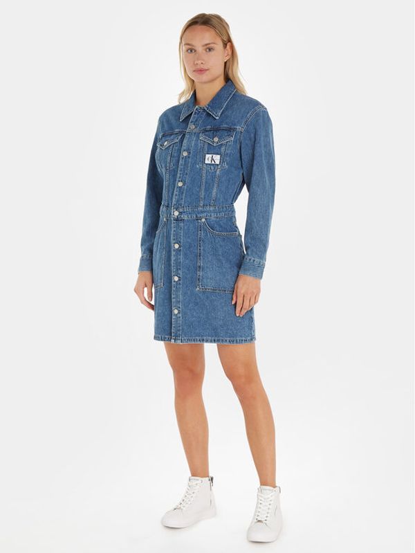 Calvin Klein Jeans Calvin Klein Jeans Jeans haljina J20J221269 Plava Regular Fit