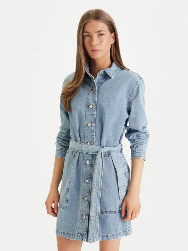 Calvin Klein Jeans Calvin Klein Jeans Jeans haljina LV047F671G Plava Regular Fit