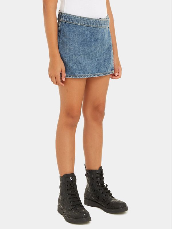 Calvin Klein Jeans Calvin Klein Jeans Jeans suknja IG0IG02371 Plava Regular Fit