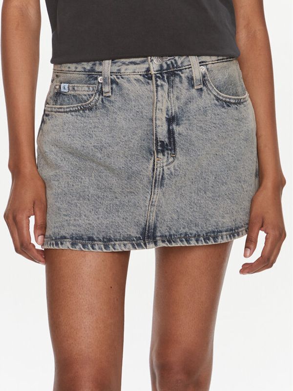 Calvin Klein Jeans Calvin Klein Jeans Jeans suknja J20J222502 Plava Regular Fit