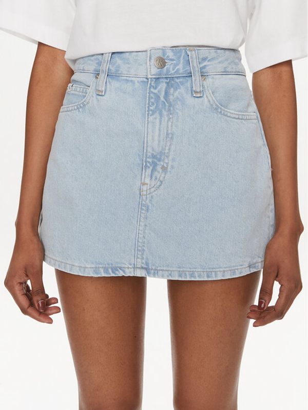 Calvin Klein Jeans Calvin Klein Jeans Jeans suknja J20J222828 Plava Slim Fit