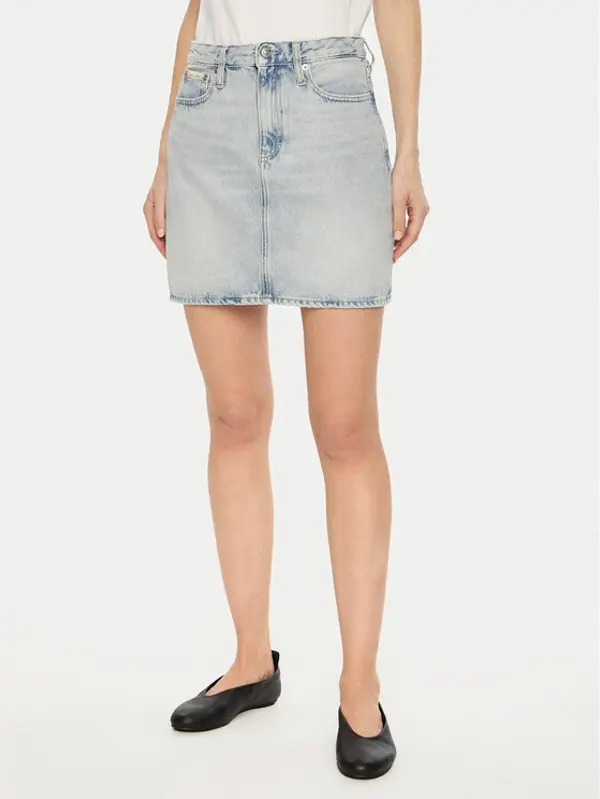 Calvin Klein Jeans Calvin Klein Jeans Jeans suknja J20J224534 Plava Regular Fit