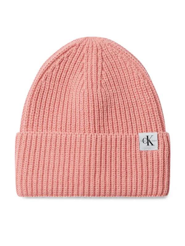 Calvin Klein Jeans Calvin Klein Jeans Kapa Monogram Rib Beanie IU0IU00440 Ružičasta