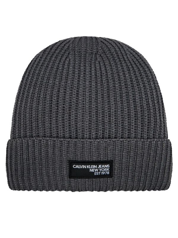 Calvin Klein Jeans Calvin Klein Jeans Kapa Seasonal Patch Beanie K50K511430 Siva