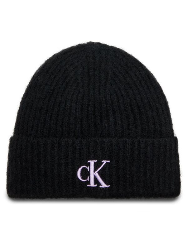 Calvin Klein Jeans Calvin Klein Jeans Kapa Thick Embroidery Beanie K60K612321 Crna