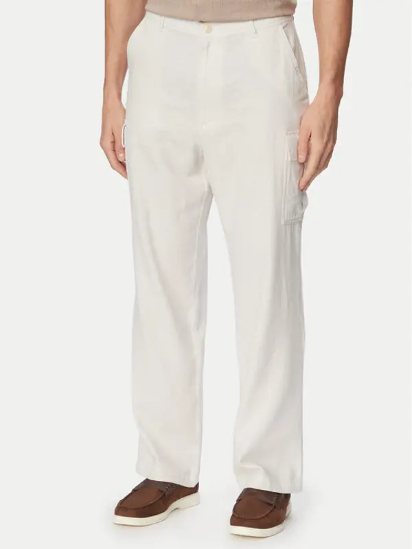 Calvin Klein Jeans Calvin Klein Jeans Kargo hlače LV04RF611G Svijetlo bež Relaxed Fit