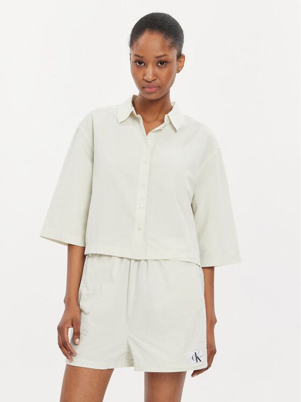 Calvin Klein Jeans Calvin Klein Jeans Košulja J20J223426 Écru Relaxed Fit