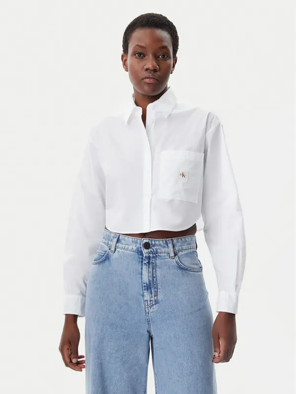 Calvin Klein Jeans Calvin Klein Jeans Košulja J20J225078 Bijela Relaxed Fit