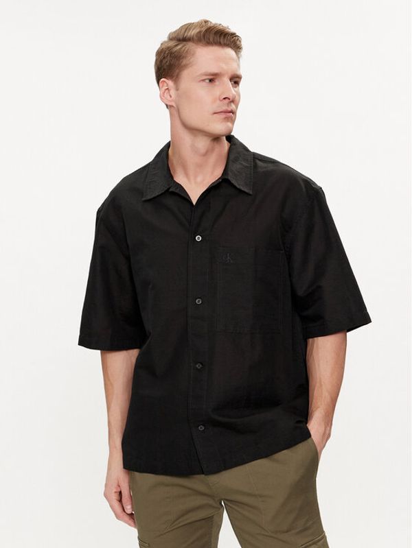 Calvin Klein Jeans Calvin Klein Jeans Košulja J30J325173 Crna Relaxed Fit