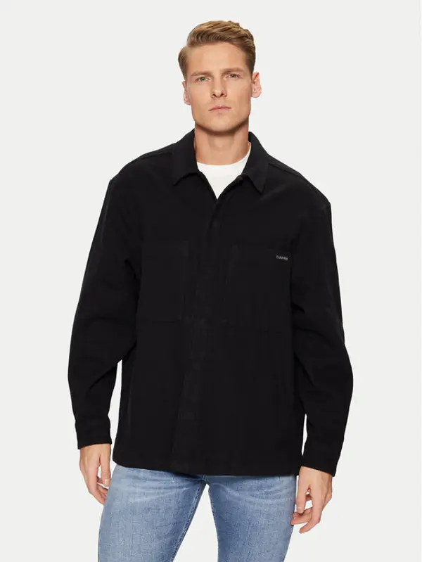 Calvin Klein Jeans Calvin Klein Jeans Košulja J30J327108 Crna Relaxed Fit