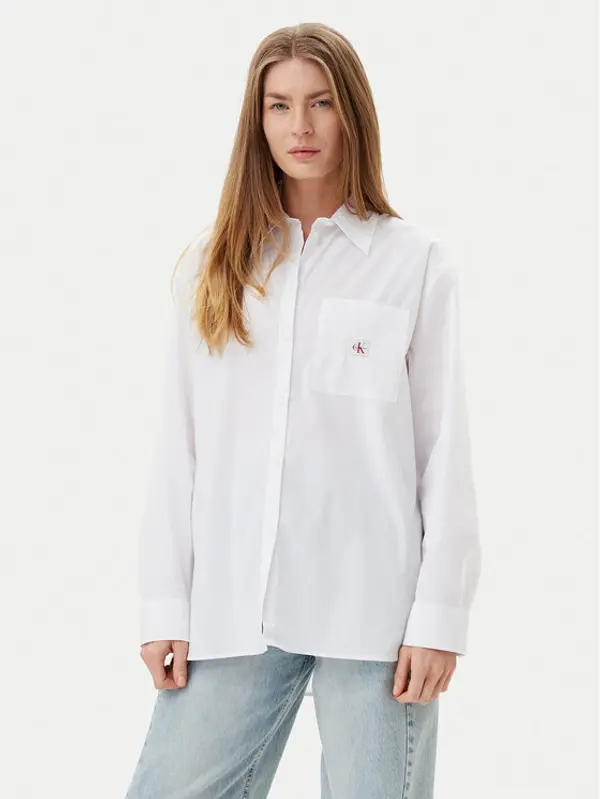 Calvin Klein Jeans Calvin Klein Jeans Košulja LV047C143G Bijela Relaxed Fit