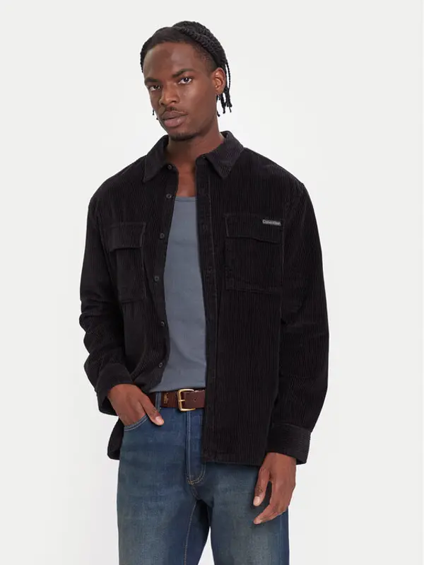 Calvin Klein Jeans Calvin Klein Jeans Košulja LV04RD106G Crna Relaxed Fit