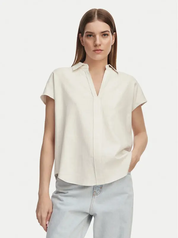 Calvin Klein Jeans Calvin Klein Jeans Košulja Monogram LV04RC276G Svijetlo bež Slim Fit
