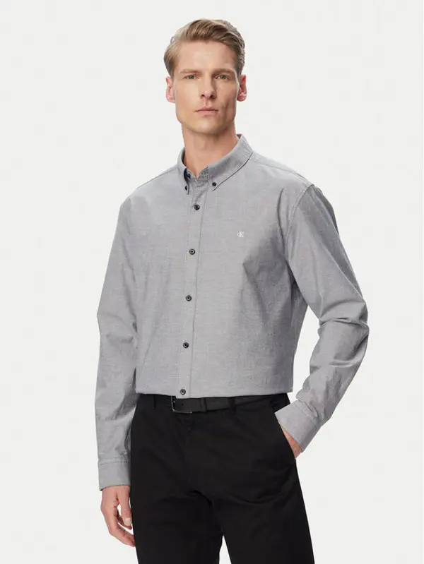 Calvin Klein Jeans Calvin Klein Jeans Košulja Oxford Classic LV140EM125 Siva Regular Fit