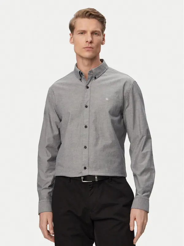 Calvin Klein Jeans Calvin Klein Jeans Košulja Oxford Classic LV140EM125 Siva Regular Fit