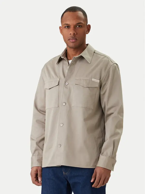 Calvin Klein Jeans Calvin Klein Jeans Košulja Utility LV04RF408G Bež Relaxed Fit
