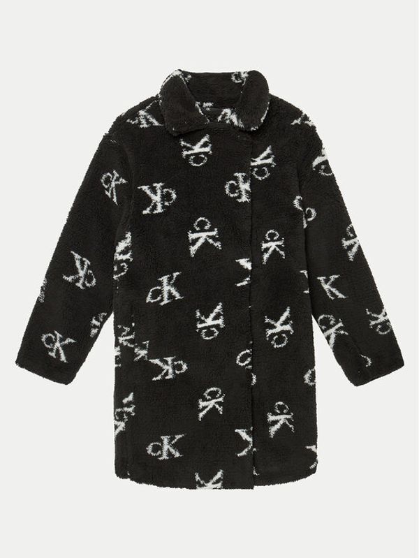 Calvin Klein Jeans Calvin Klein Jeans Kožuh Teddy IG0IG02594 Crna Relaxed Fit