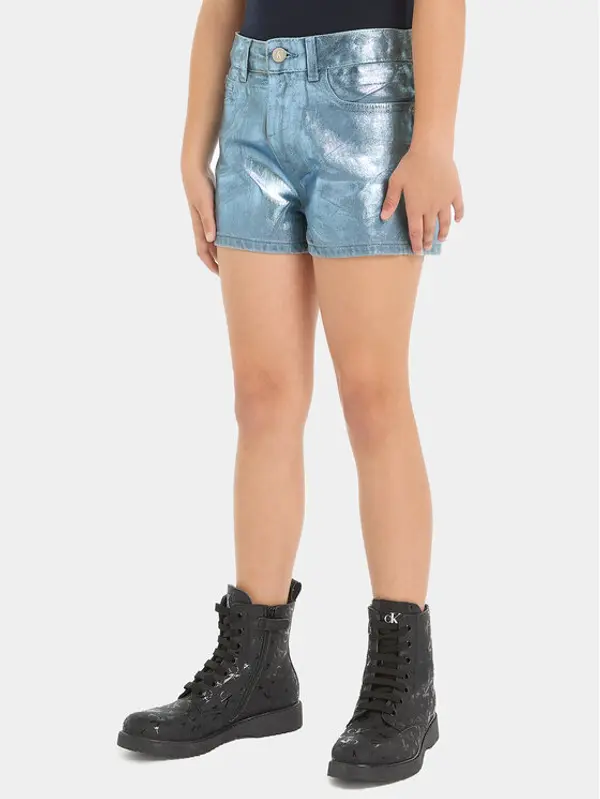 Calvin Klein Jeans Calvin Klein Jeans Kratke hlače IG0IG02368 Plava Relaxed Fit