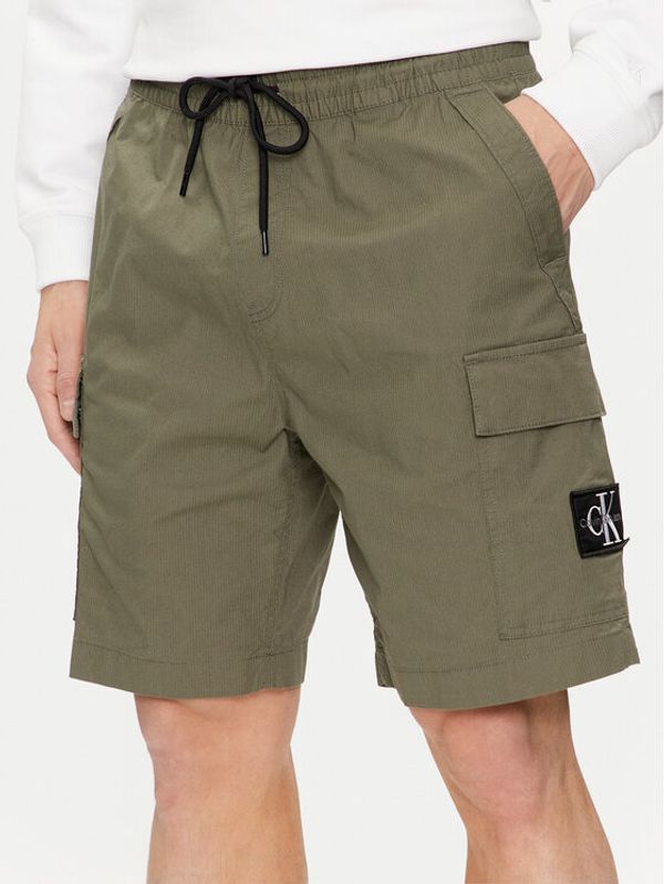 Calvin Klein Jeans Calvin Klein Jeans Kratke hlače J30J325138 Zelena Regular Fit