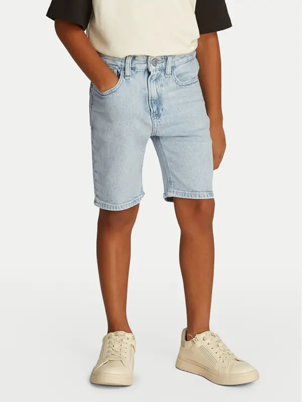 Calvin Klein Jeans Calvin Klein Jeans Kratke traperice IB0IB02432 Plava Regular Fit