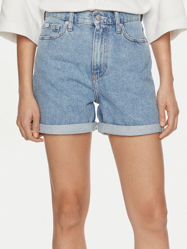 Calvin Klein Jeans Calvin Klein Jeans Kratke traperice J20J222800 Plava Mom Fit