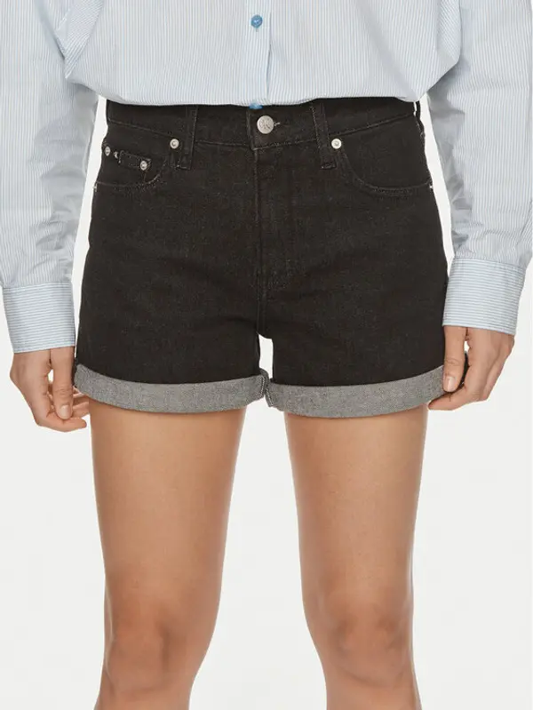 Calvin Klein Jeans Calvin Klein Jeans Kratke traperice J20J222808 Crna Regular Fit