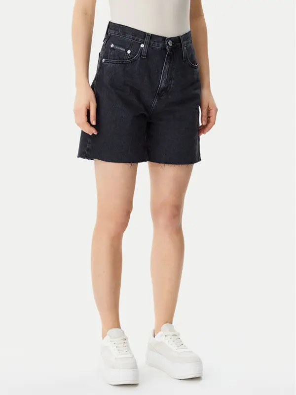 Calvin Klein Jeans Calvin Klein Jeans Kratke traperice J20J225190 Crna Loose Fit