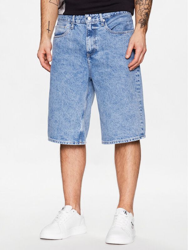 Calvin Klein Jeans Calvin Klein Jeans Kratke traperice J30J322777 Plava Relaxed Fit