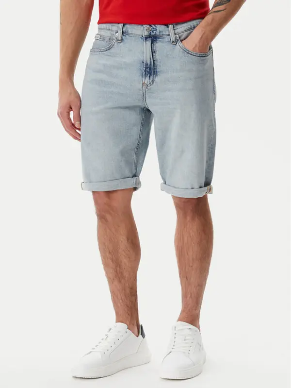 Calvin Klein Jeans Calvin Klein Jeans Kratke traperice J30J327193 Plava Slim Fit