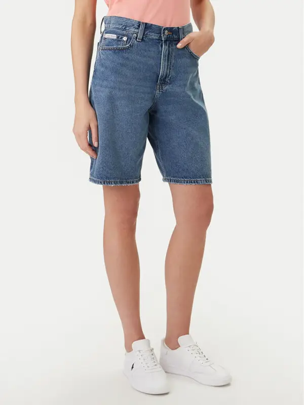 Calvin Klein Jeans Calvin Klein Jeans Kratke traperice LV047F674G Plava Loose Fit