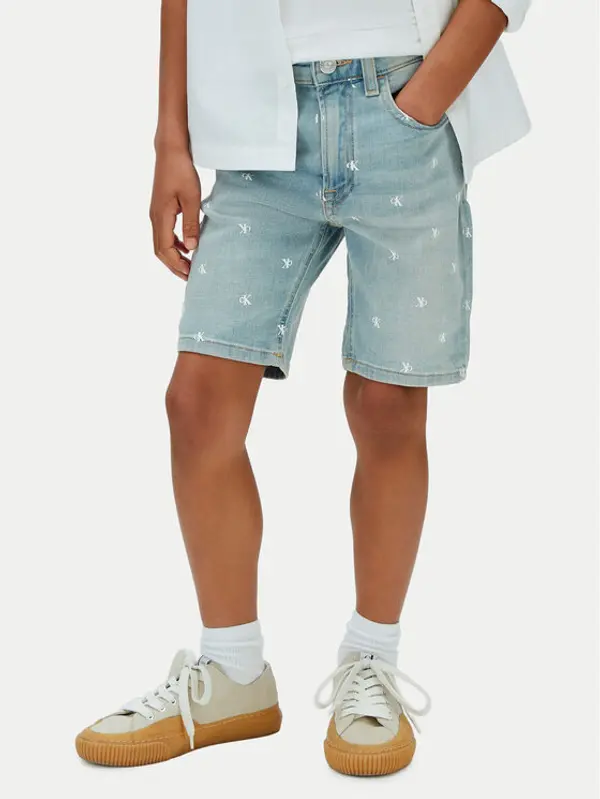 Calvin Klein Jeans Calvin Klein Jeans Kratke traperice LVCKSJC43B Plava Regular Fit