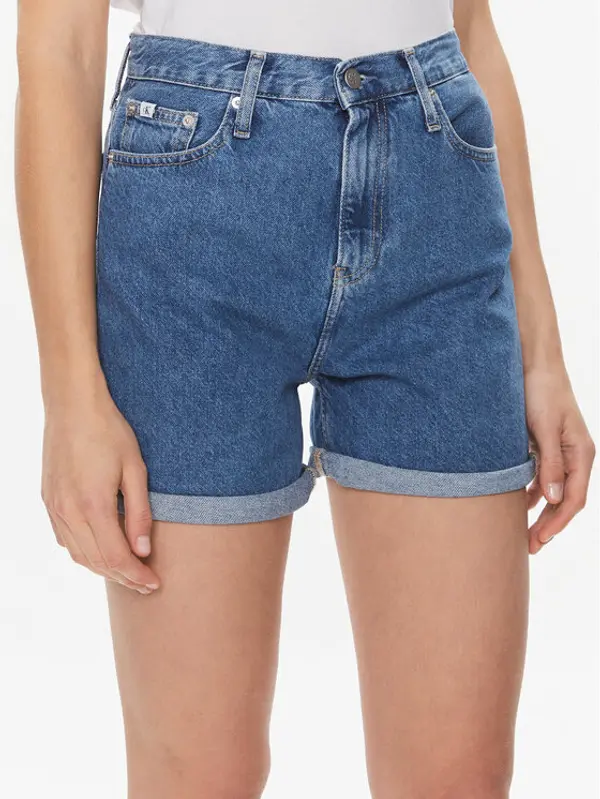 Calvin Klein Jeans Calvin Klein Jeans Kratke traperice Mom Short J20J222801 Plava Mom Fit