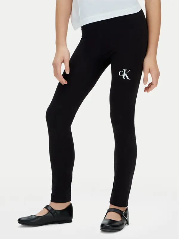 Calvin Klein Jeans Calvin Klein Jeans Leggings LVCKSJC26G Crna Slim Fit
