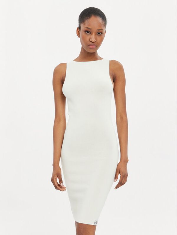 Calvin Klein Jeans Calvin Klein Jeans Ljetna haljina Archive J20J223049 Écru Slim Fit