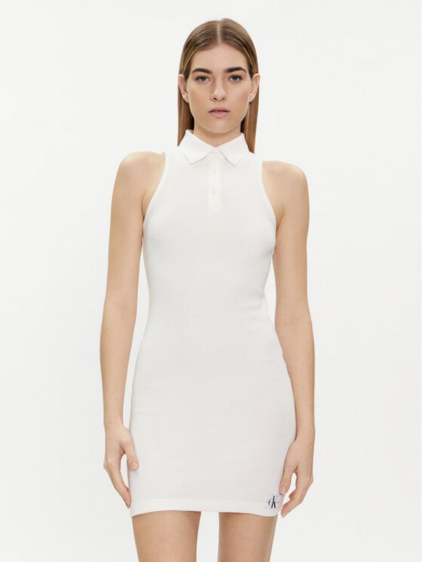 Calvin Klein Jeans Calvin Klein Jeans Ljetna haljina J20J223416 Écru Slim Fit