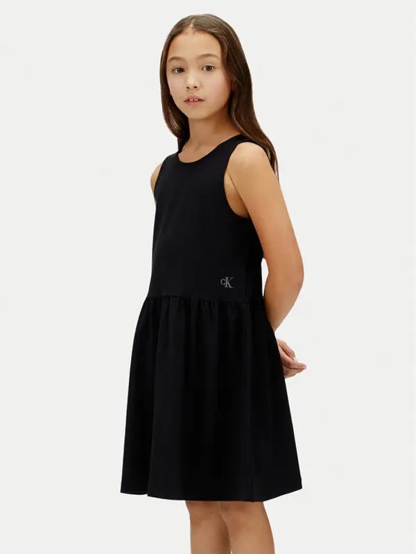 Calvin Klein Jeans Calvin Klein Jeans Ljetna haljina LVCKSJH01G Crna Regular Fit