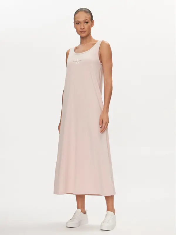 Calvin Klein Jeans Calvin Klein Jeans Ljetna haljina Monologo J20J223702 Ružičasta Loose Fit