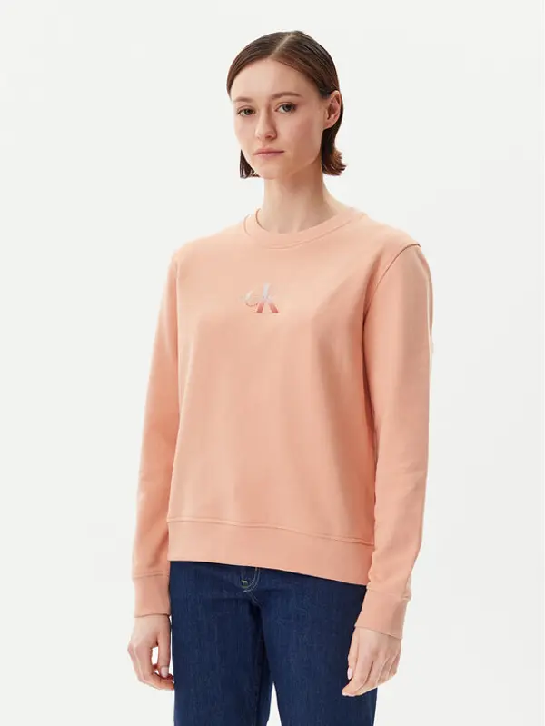Calvin Klein Jeans Calvin Klein Jeans Majica dugih rukava Gradient Monologo J20J225360 Koraljna Regular Fit